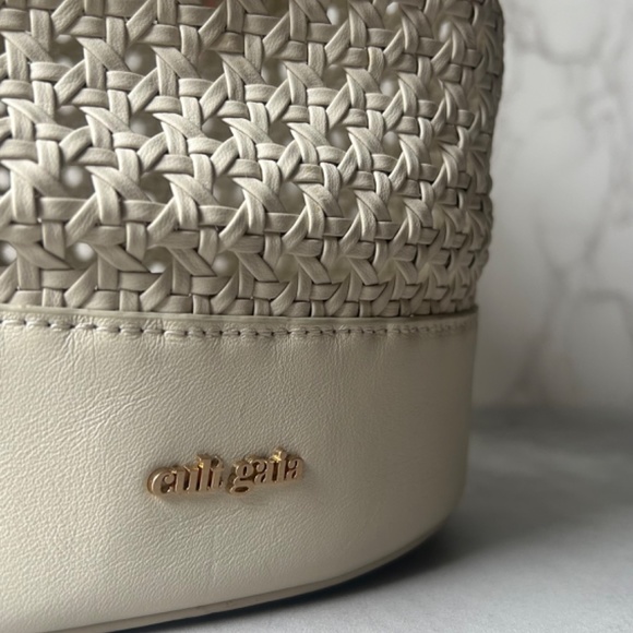 Cult Gaia Fifi Backpack in White Leather New Women's Bag - Picture 3 of 10